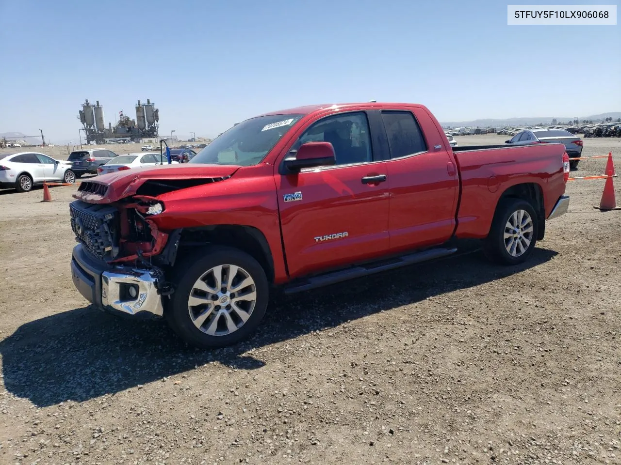 2020 Toyota Tundra Double Cab Sr VIN: 5TFUY5F10LX906068 Lot: 70705574