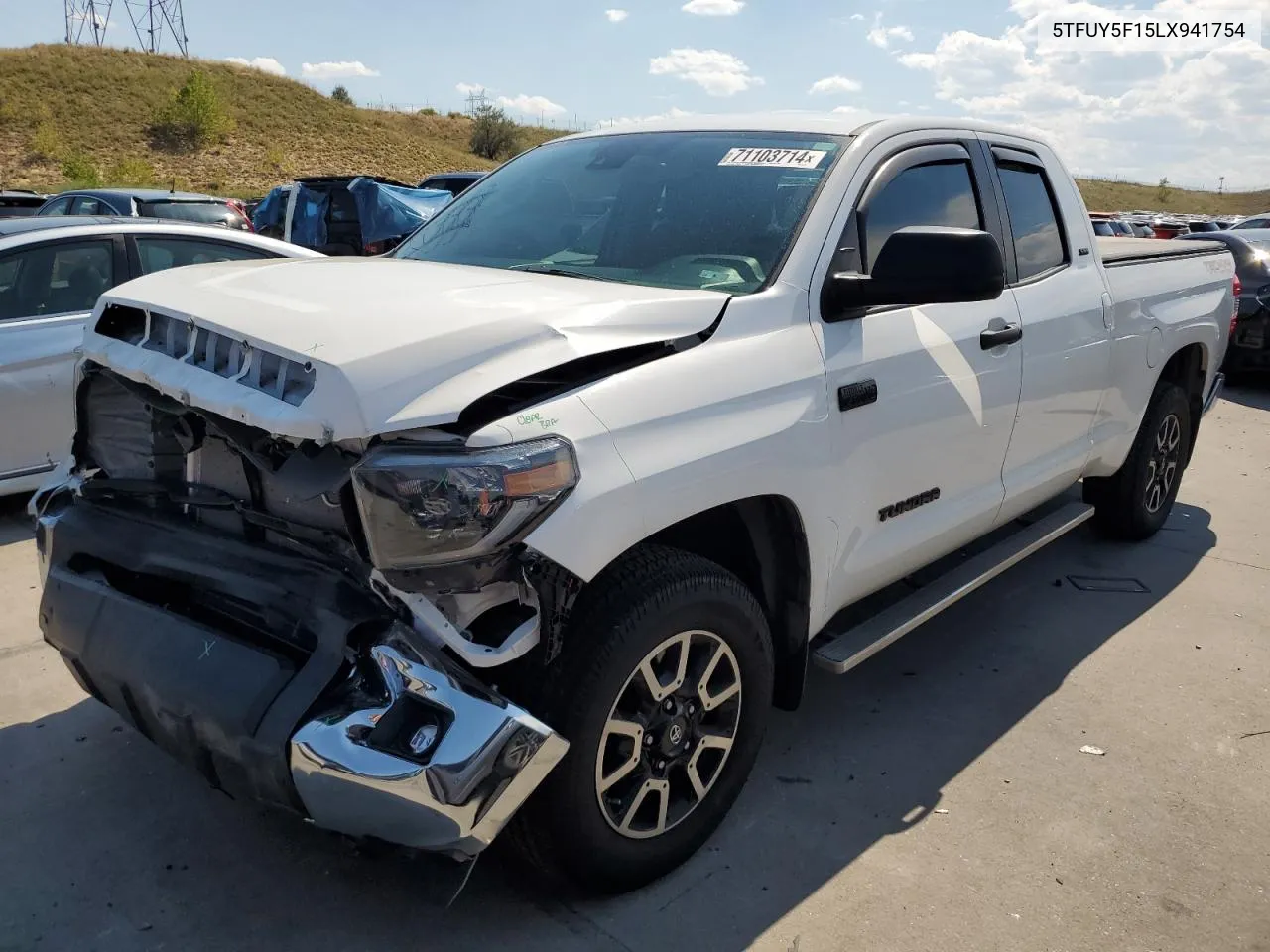 5TFUY5F15LX941754 2020 Toyota Tundra Double Cab Sr