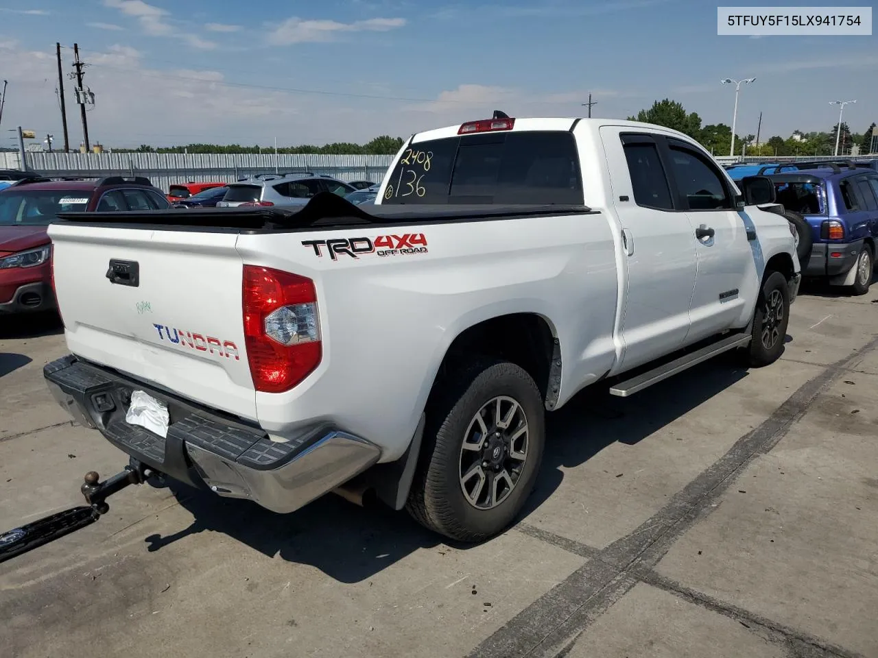 5TFUY5F15LX941754 2020 Toyota Tundra Double Cab Sr