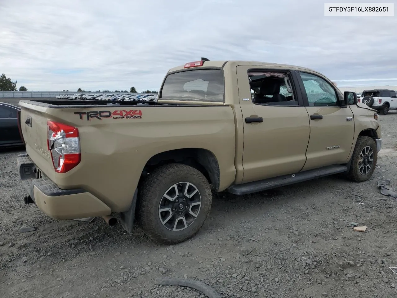 2020 Toyota Tundra Crewmax Sr5 VIN: 5TFDY5F16LX882651 Lot: 72452504