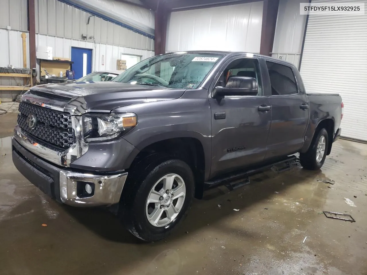 2020 Toyota Tundra Crewmax Sr5 VIN: 5TFDY5F15LX932925 Lot: 72574824