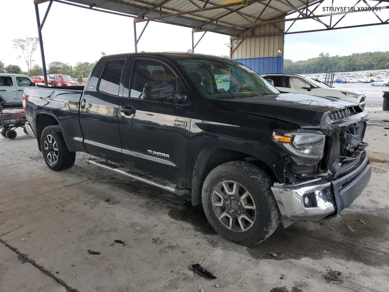 2020 Toyota Tundra Double Cab Sr VIN: 5TFUY5F19LX939991 Lot: 72992314