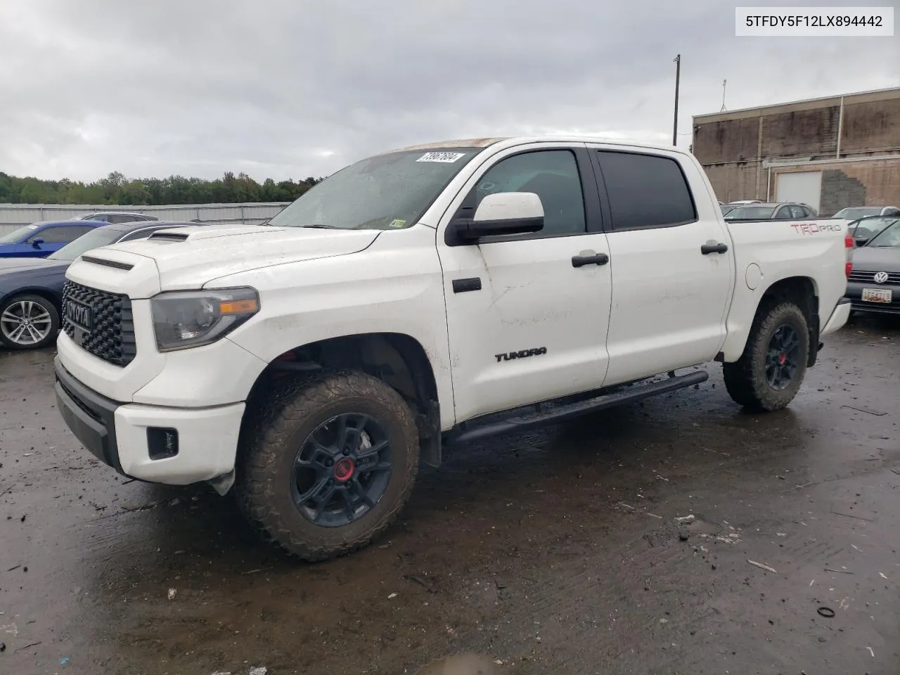 2020 Toyota Tundra Crewmax Sr5 VIN: 5TFDY5F12LX894442 Lot: 73967604