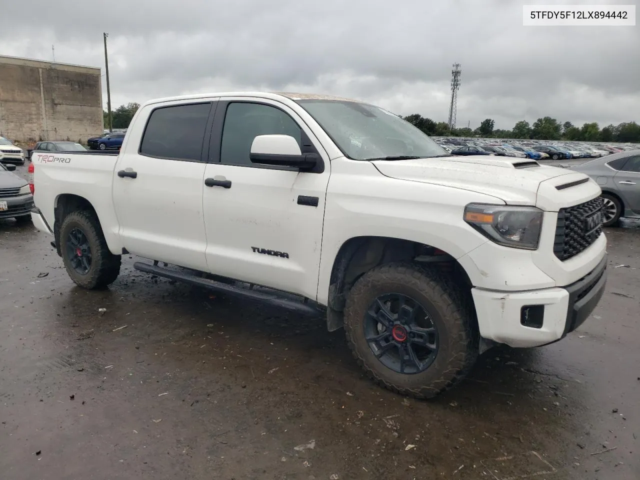 2020 Toyota Tundra Crewmax Sr5 VIN: 5TFDY5F12LX894442 Lot: 73967604