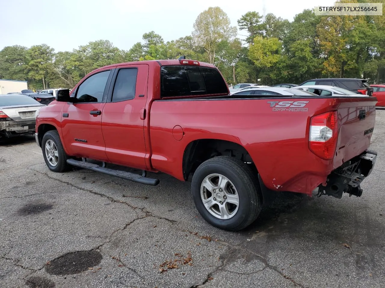 2020 Toyota Tundra Double Cab Sr VIN: 5TFRY5F17LX256645 Lot: 74015264