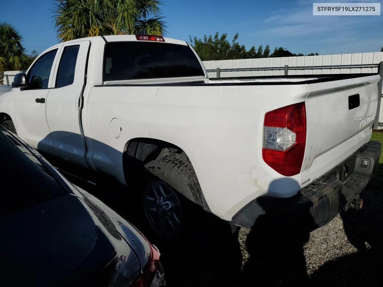 2020 Toyota Tundra Double Cab Sr VIN: 5TFRY5F19LX271275 Lot: 74083204