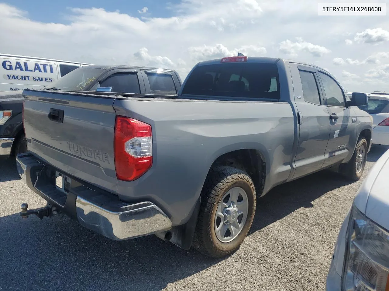 2020 Toyota Tundra Double Cab Sr VIN: 5TFRY5F16LX268608 Lot: 74357304