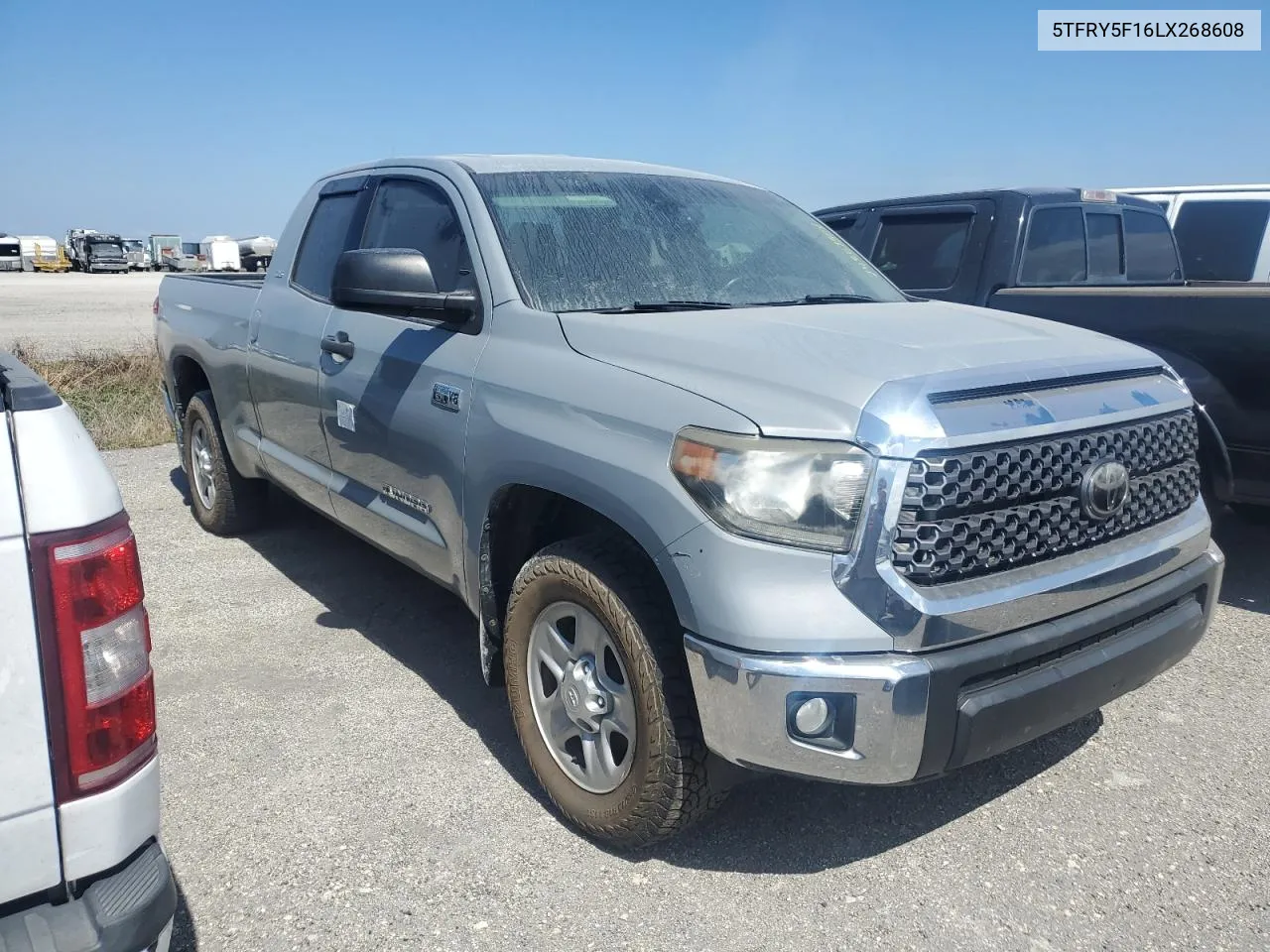 2020 Toyota Tundra Double Cab Sr VIN: 5TFRY5F16LX268608 Lot: 74357304