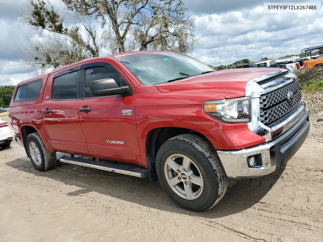 2020 Toyota Tundra Crewmax Sr5 VIN: 5TFEY5F12LX267485 Lot: 74507304