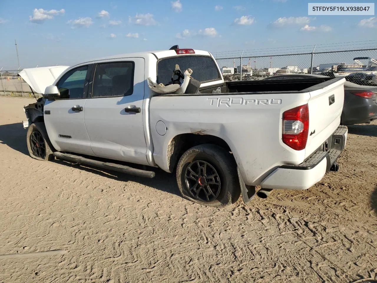 2020 Toyota Tundra Crewmax Sr5 VIN: 5TFDY5F19LX938047 Lot: 74636914