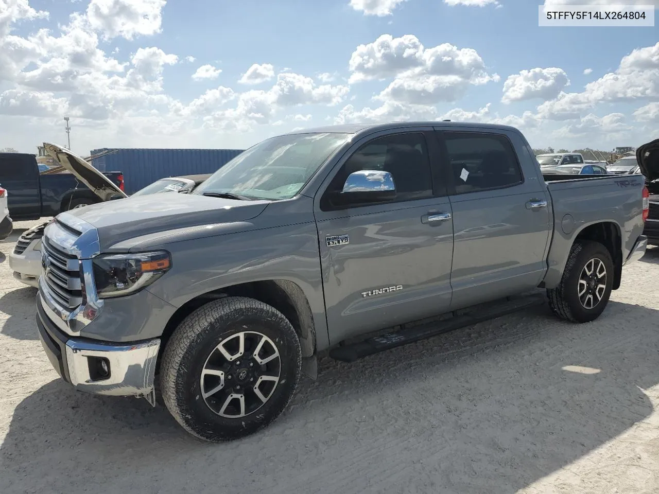 2020 Toyota Tundra Crewmax Limited VIN: 5TFFY5F14LX264804 Lot: 74714354