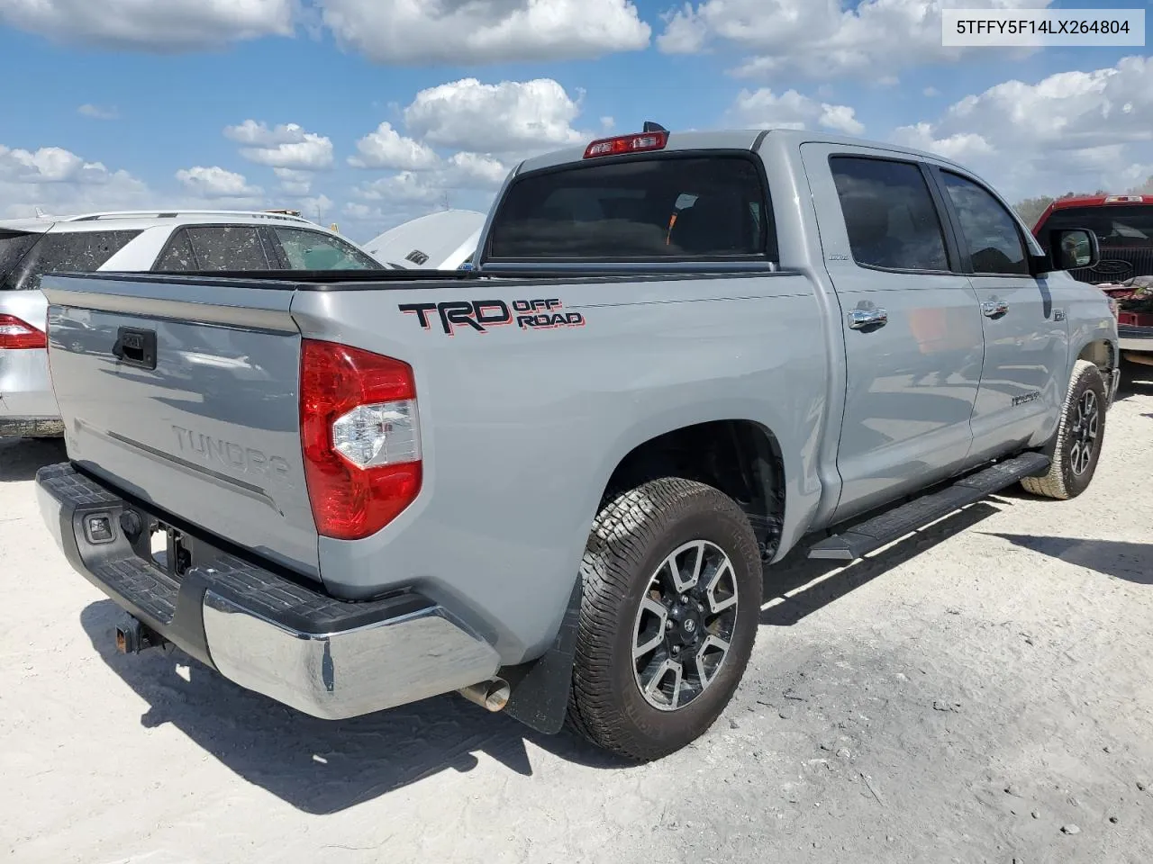 2020 Toyota Tundra Crewmax Limited VIN: 5TFFY5F14LX264804 Lot: 74714354