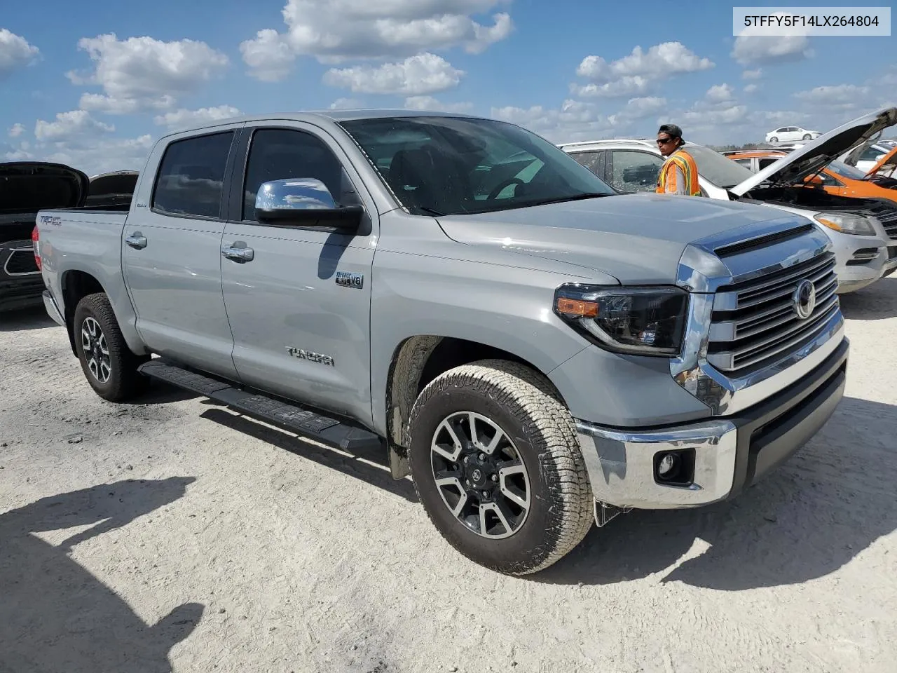 2020 Toyota Tundra Crewmax Limited VIN: 5TFFY5F14LX264804 Lot: 74714354