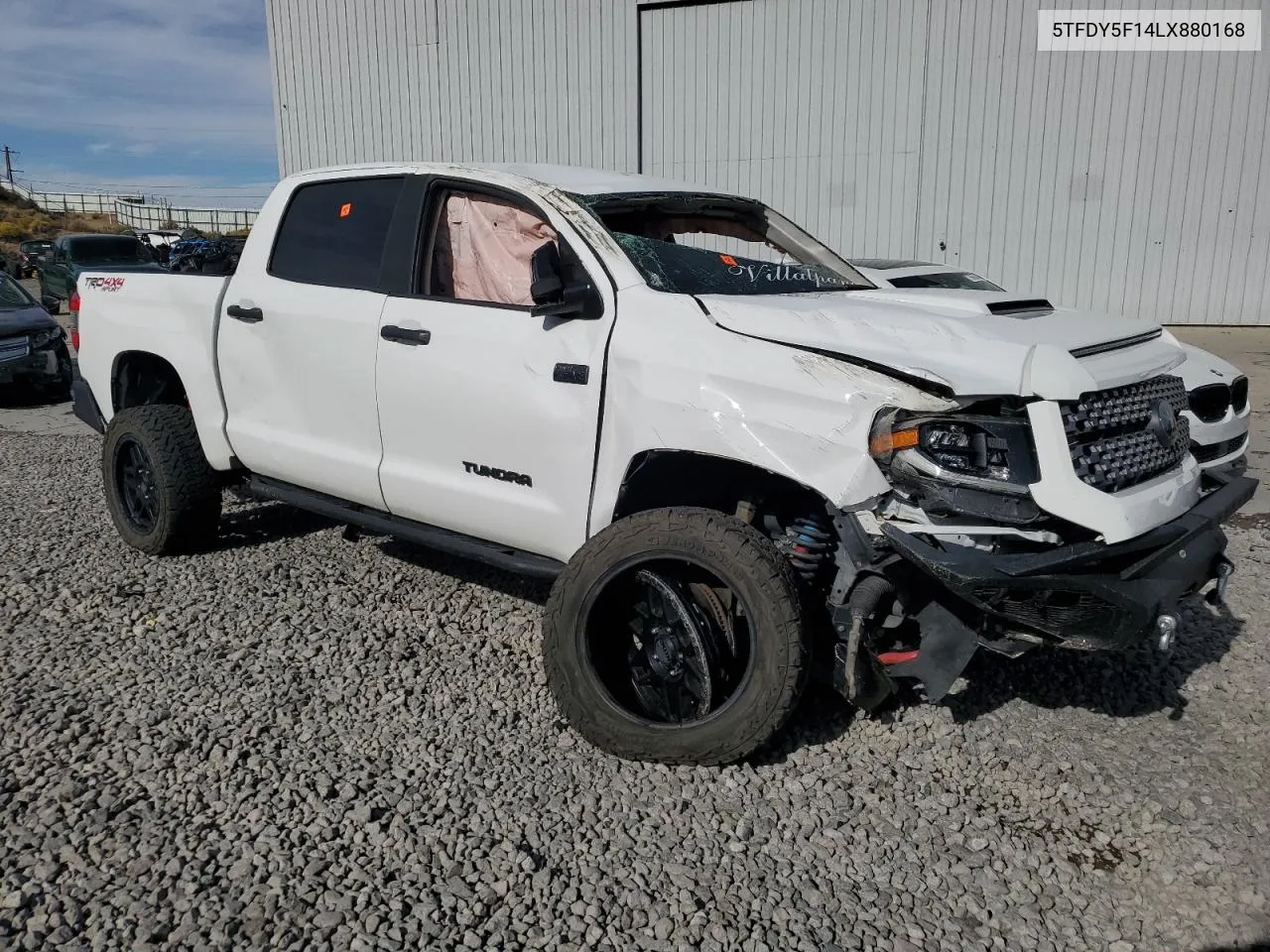 2020 Toyota Tundra Crewmax Sr5 VIN: 5TFDY5F14LX880168 Lot: 75421874