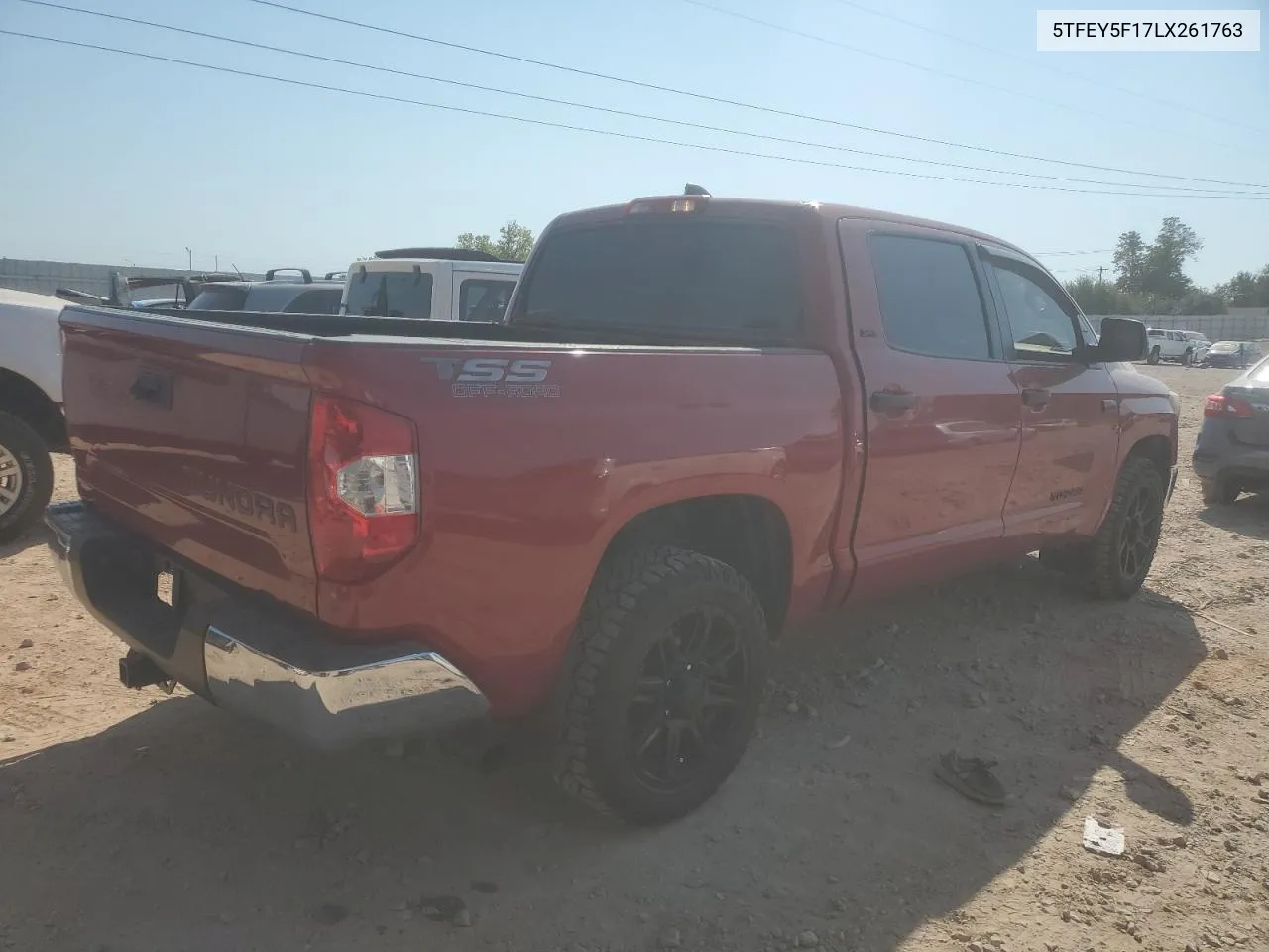 2020 Toyota Tundra Crewmax Sr5 VIN: 5TFEY5F17LX261763 Lot: 75463464