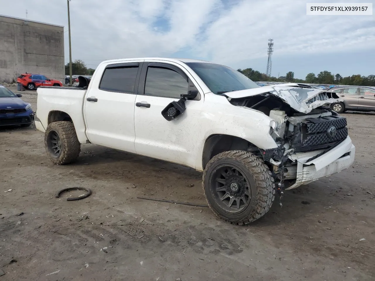 2020 Toyota Tundra Crewmax Sr5 VIN: 5TFDY5F1XLX939157 Lot: 75985744