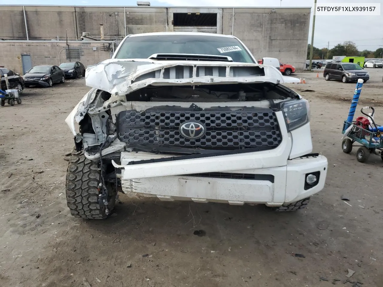 2020 Toyota Tundra Crewmax Sr5 VIN: 5TFDY5F1XLX939157 Lot: 75985744