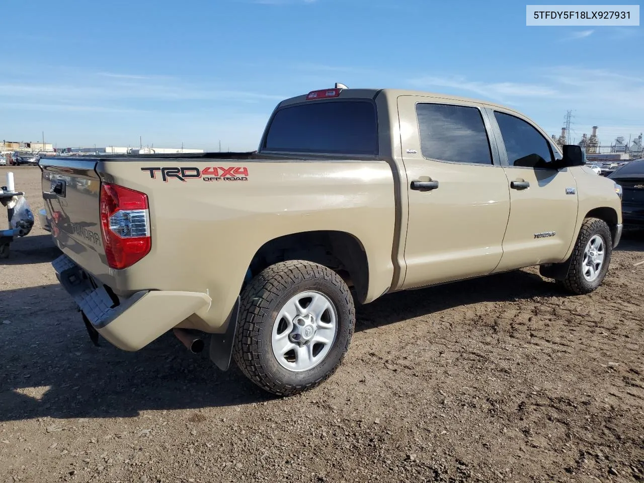 5TFDY5F18LX927931 2020 Toyota Tundra Crewmax Sr5