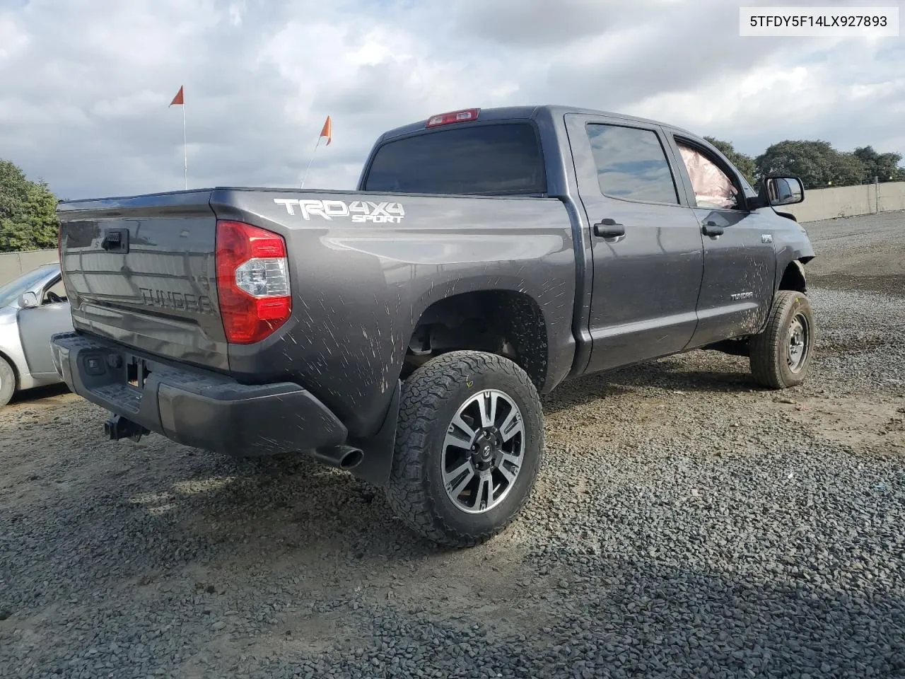 2020 Toyota Tundra Crewmax Sr5 VIN: 5TFDY5F14LX927893 Lot: 76818444