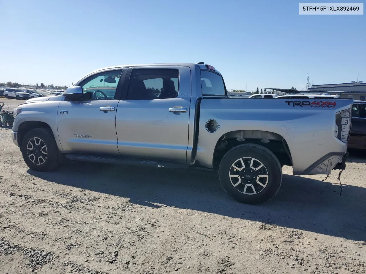 2020 Toyota Tundra Crewmax Limited VIN: 5TFHY5F1XLX892469 Lot: 77841494