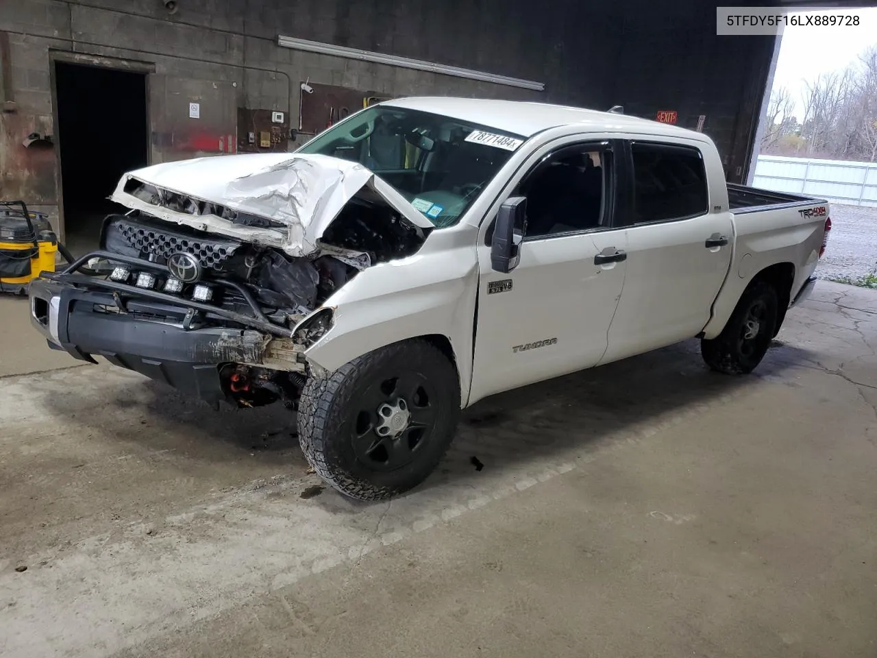 2020 Toyota Tundra Crewmax Sr5 VIN: 5TFDY5F16LX889728 Lot: 78771484