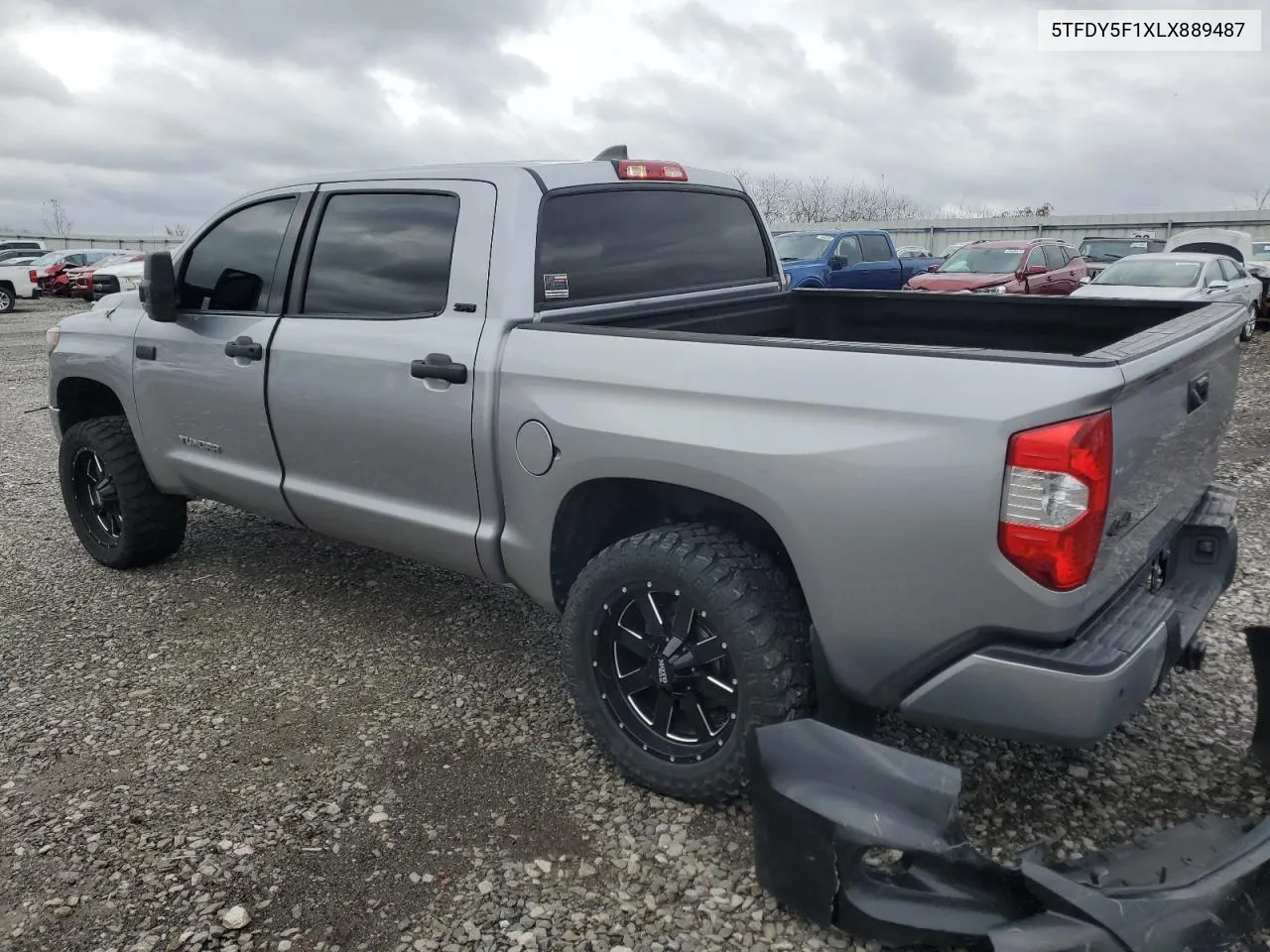 2020 Toyota Tundra Crewmax Sr5 VIN: 5TFDY5F1XLX889487 Lot: 80550284