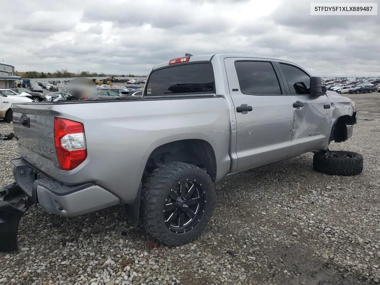 2020 Toyota Tundra Crewmax Sr5 VIN: 5TFDY5F1XLX889487 Lot: 80550284