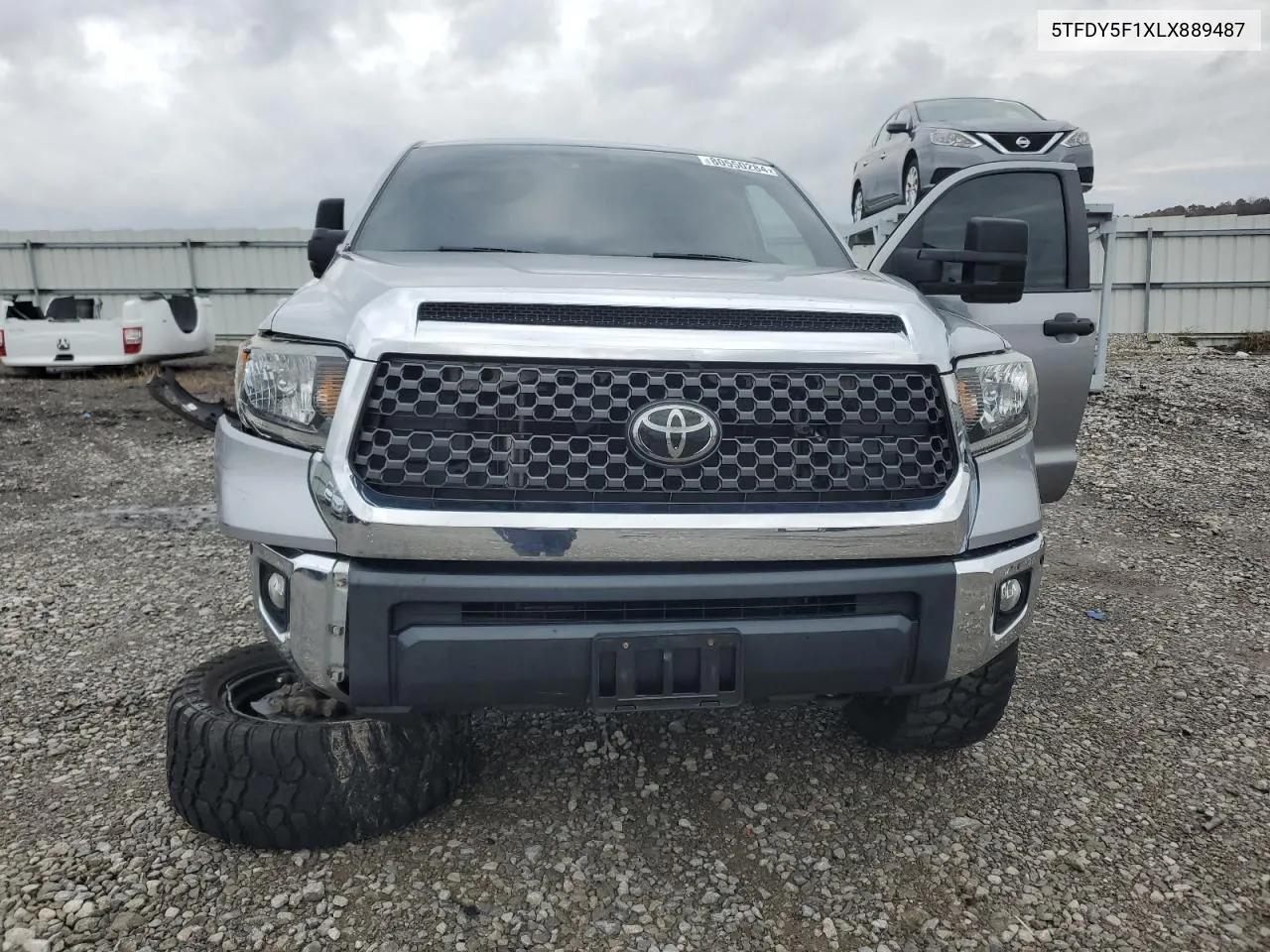 2020 Toyota Tundra Crewmax Sr5 VIN: 5TFDY5F1XLX889487 Lot: 80550284