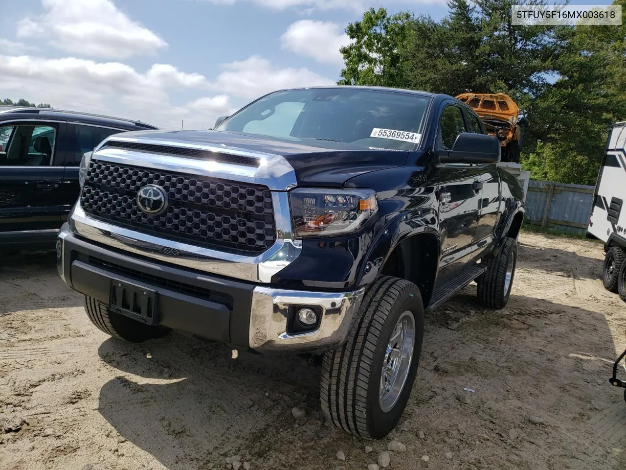 5TFUY5F16MX003618 2021 Toyota Tundra Double Cab Sr/Sr5