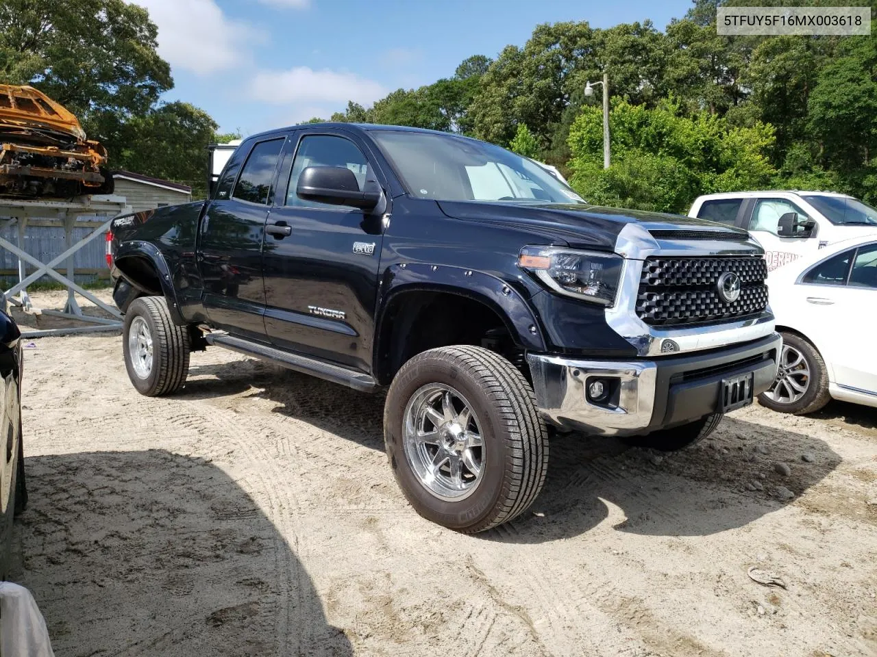 2021 Toyota Tundra Double Cab Sr/Sr5 VIN: 5TFUY5F16MX003618 Lot: 55369554