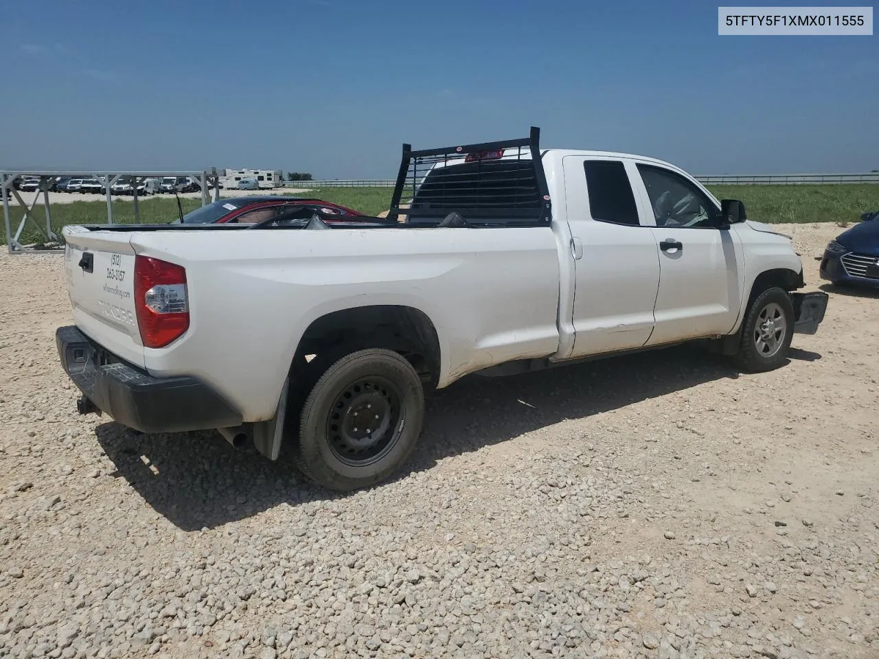 2021 Toyota Tundra Double Cab Sr VIN: 5TFTY5F1XMX011555 Lot: 65713644