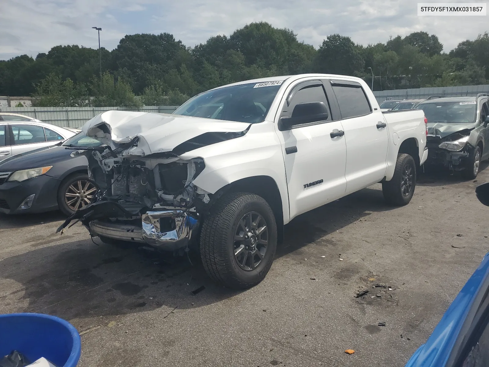 2021 Toyota Tundra Crewmax Sr5 VIN: 5TFDY5F1XMX031857 Lot: 66507924