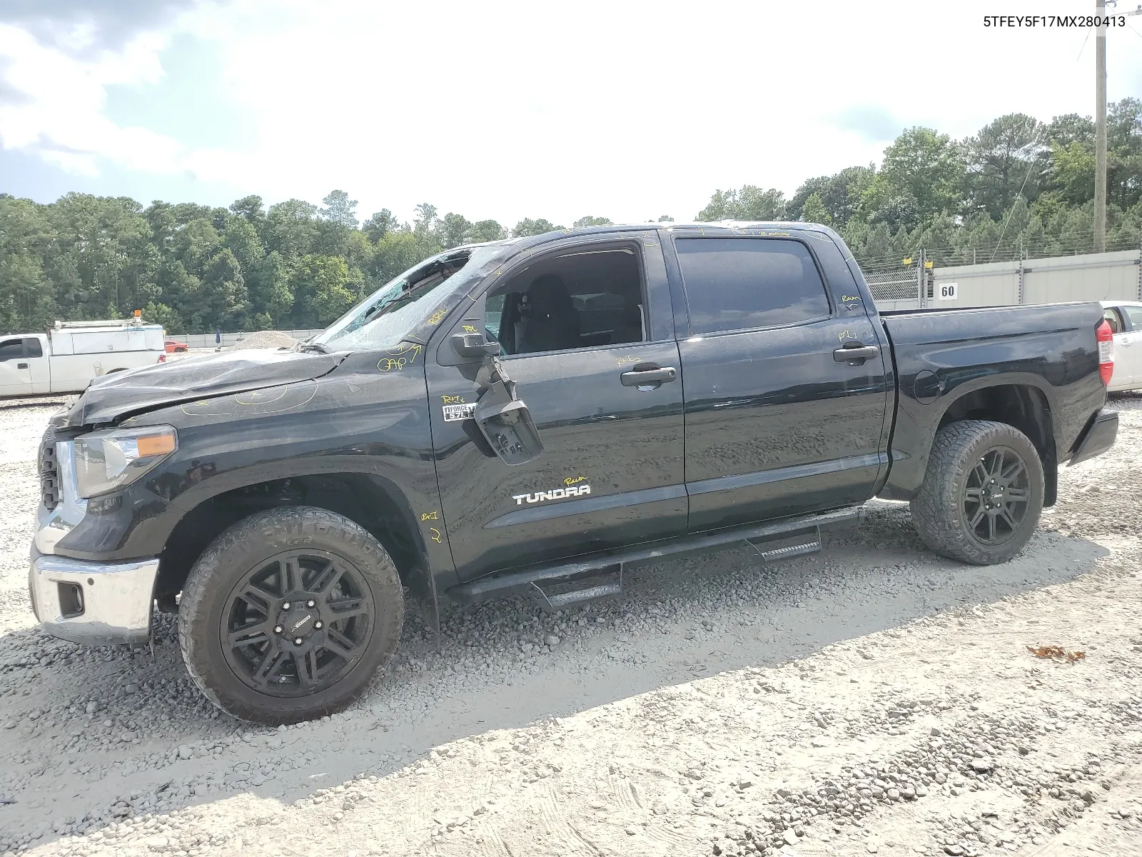 2021 Toyota Tundra Crewmax Sr5 VIN: 5TFEY5F17MX280413 Lot: 67536794