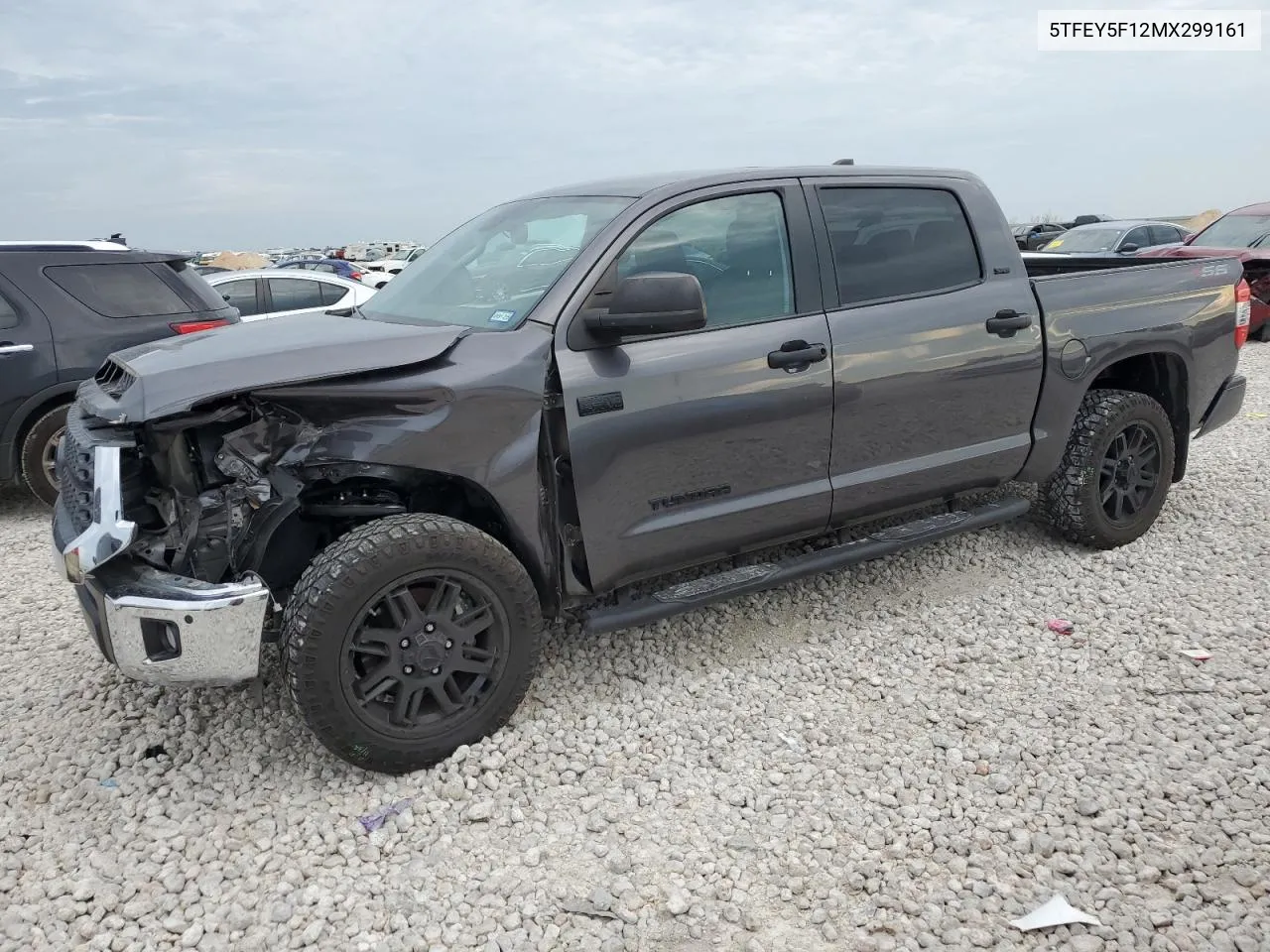 2021 Toyota Tundra Crewmax Sr5 VIN: 5TFEY5F12MX299161 Lot: 69798894