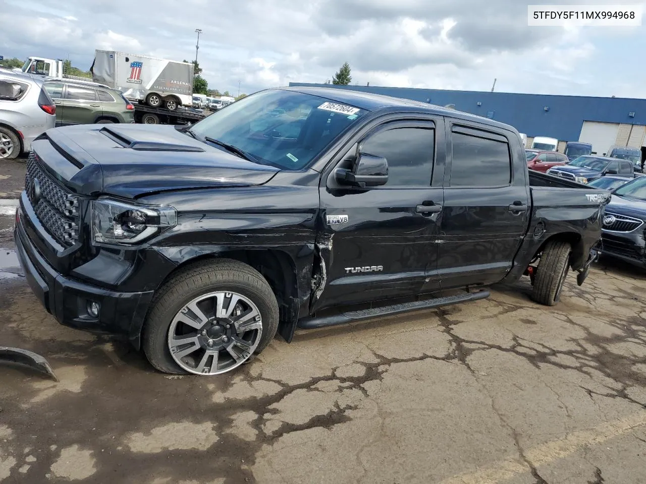 2021 Toyota Tundra Crewmax Sr5 VIN: 5TFDY5F11MX994968 Lot: 70572604