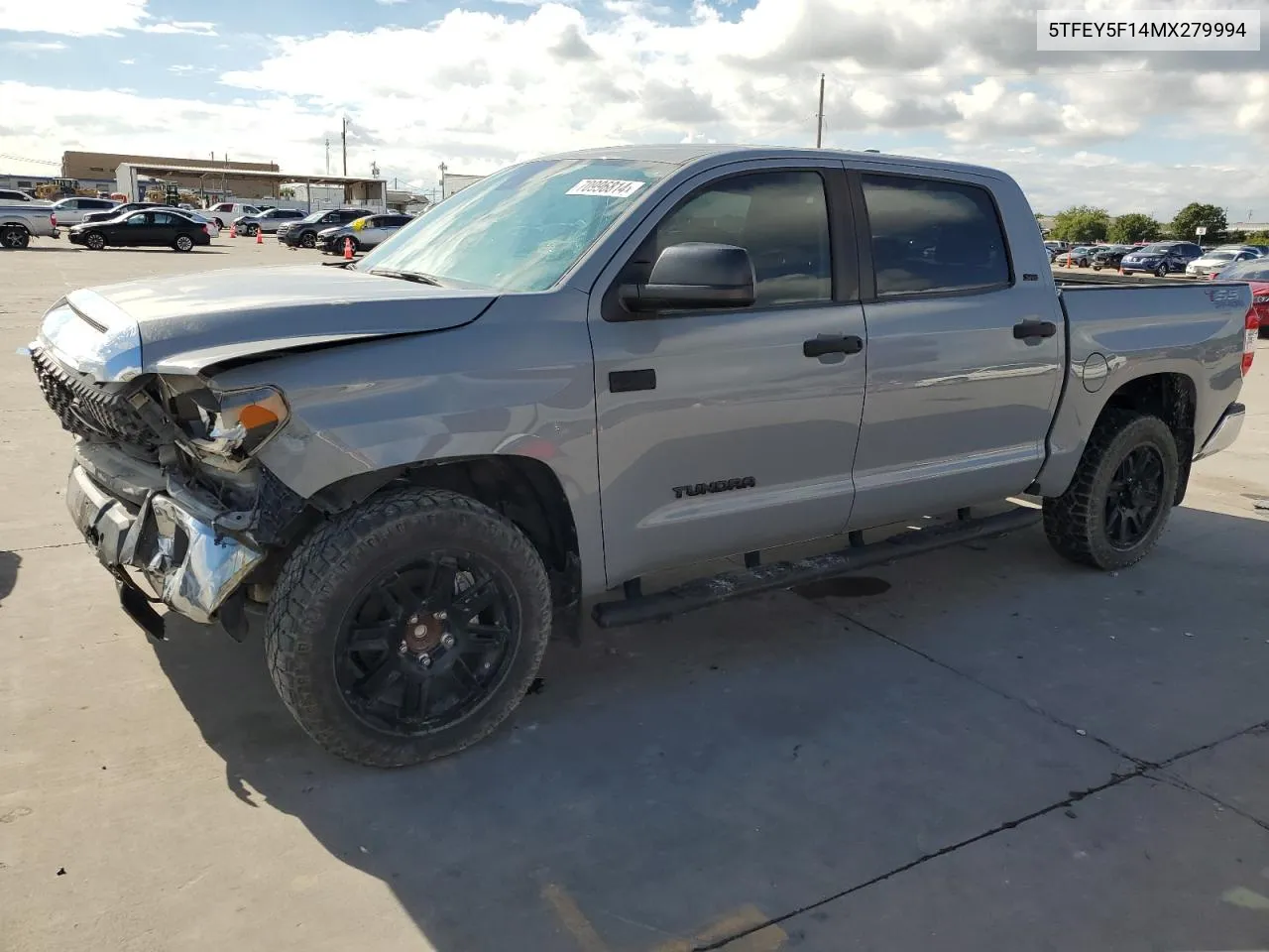 5TFEY5F14MX279994 2021 Toyota Tundra Crewmax Sr5