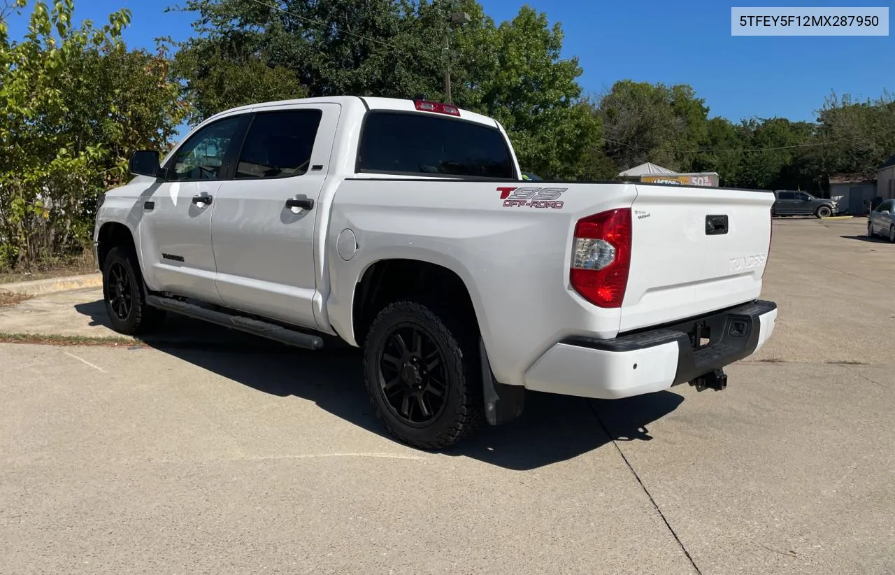 2021 Toyota Tundra Crewmax Sr5 VIN: 5TFEY5F12MX287950 Lot: 71003604