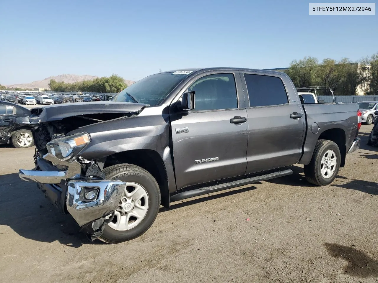 2021 Toyota Tundra Crewmax Sr5 VIN: 5TFEY5F12MX272946 Lot: 71572194