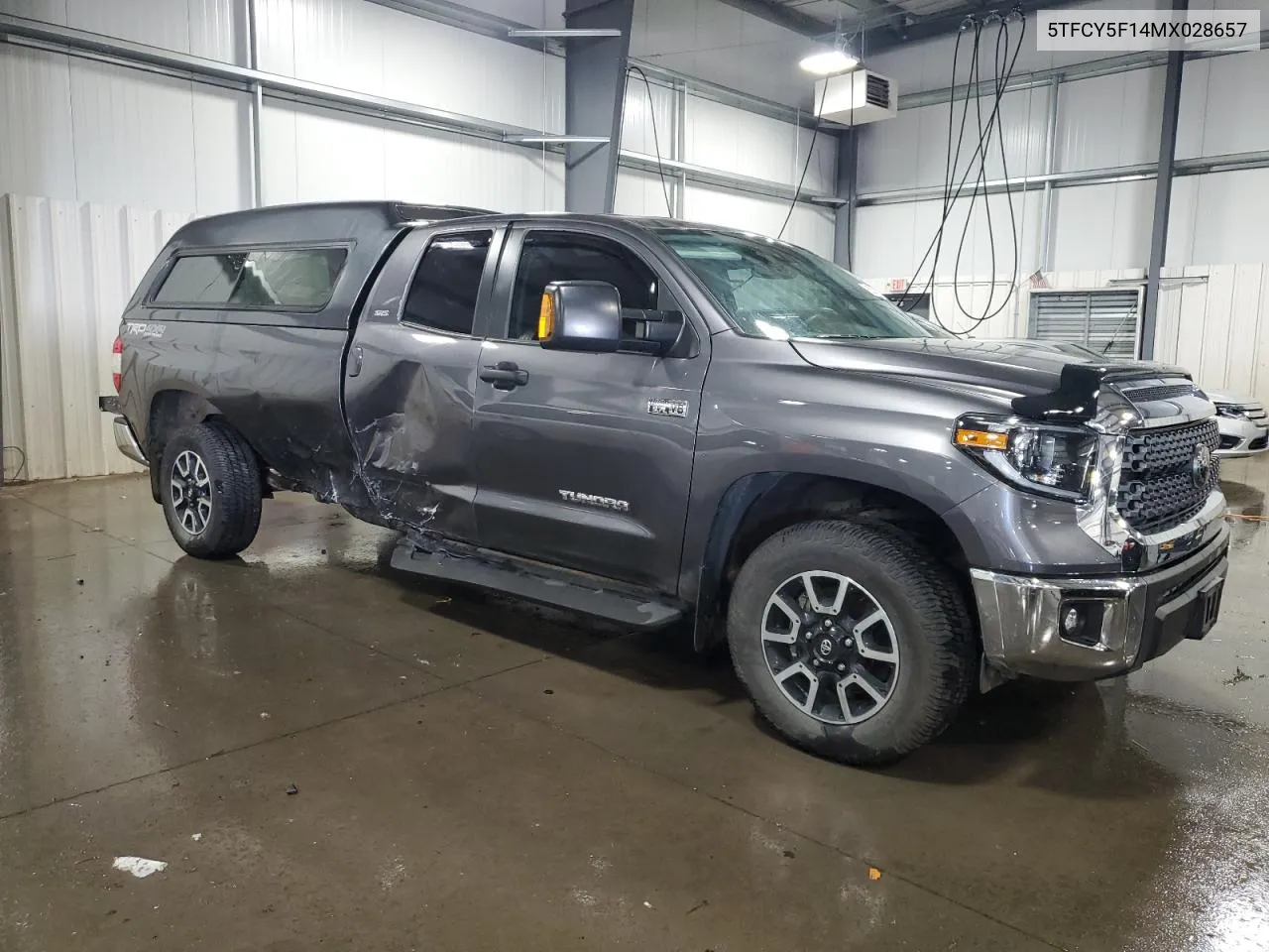 2021 Toyota Tundra Double Cab Sr VIN: 5TFCY5F14MX028657 Lot: 71625594