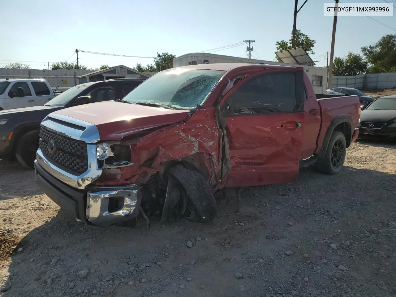 2021 Toyota Tundra Crewmax Sr5 VIN: 5TFDY5F11MX993996 Lot: 71863874