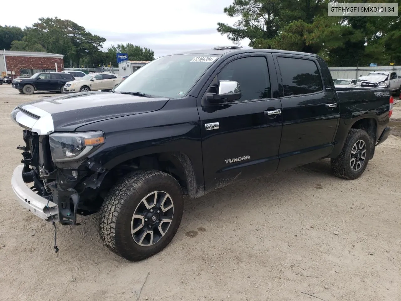 2021 Toyota Tundra Crewmax Limited VIN: 5TFHY5F16MX010134 Lot: 72164384