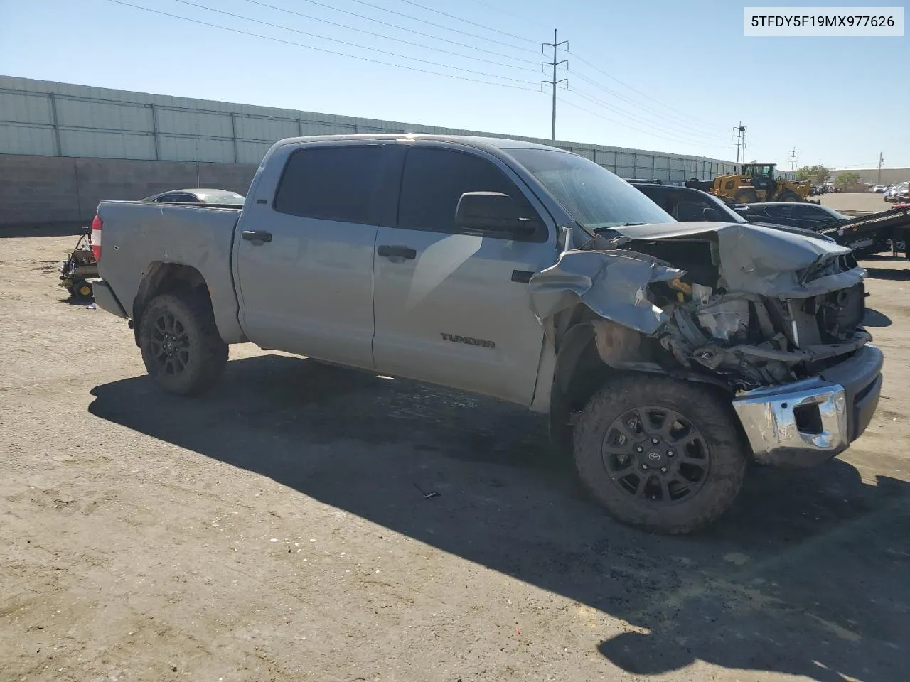 2021 Toyota Tundra Crewmax Sr5 VIN: 5TFDY5F19MX977626 Lot: 72967834