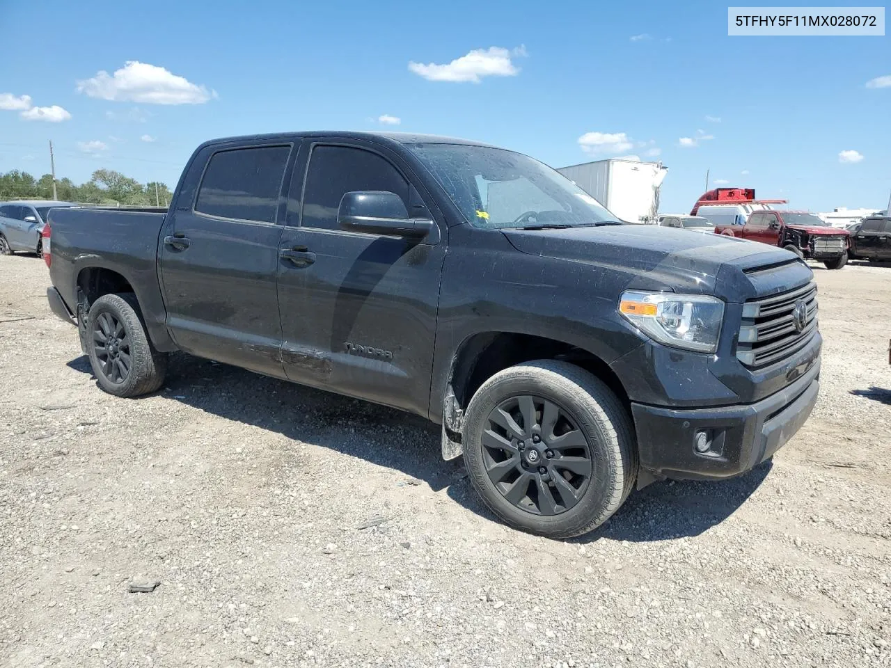 2021 Toyota Tundra Crewmax Limited VIN: 5TFHY5F11MX028072 Lot: 73190974