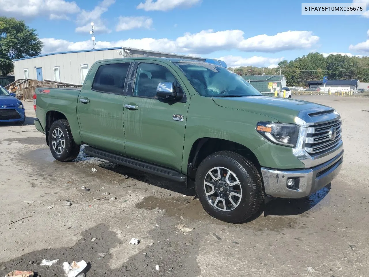 2021 Toyota Tundra Crewmax 1794 VIN: 5TFAY5F10MX035676 Lot: 73296214