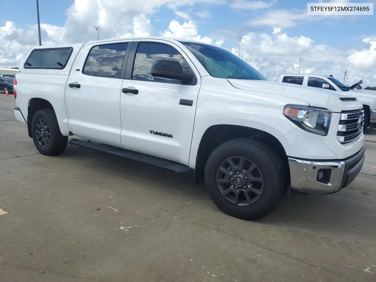 2021 Toyota Tundra Crewmax Sr5 VIN: 5TFEY5F12MX274695 Lot: 73883294