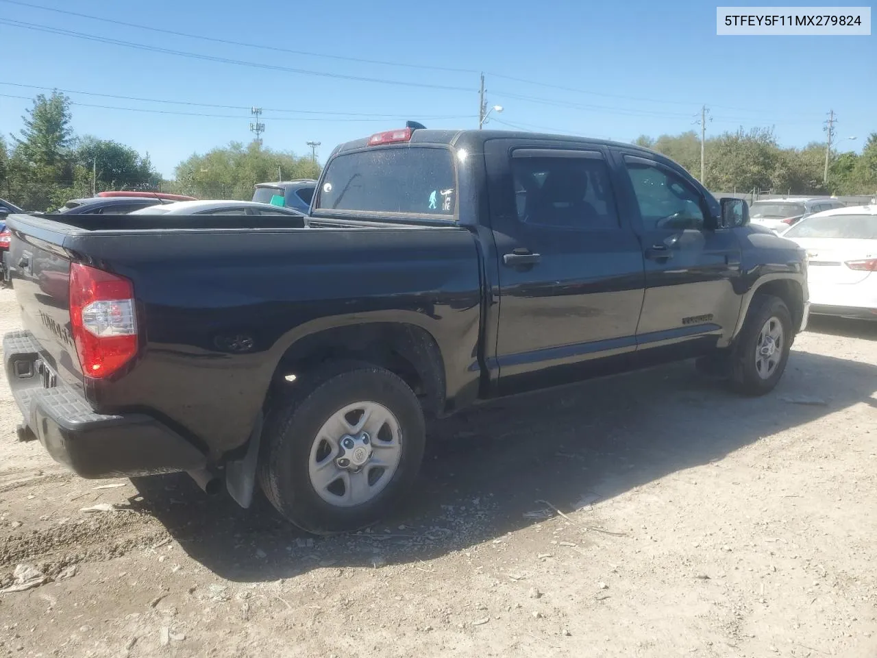 2021 Toyota Tundra Crewmax Sr5 VIN: 5TFEY5F11MX279824 Lot: 74071184