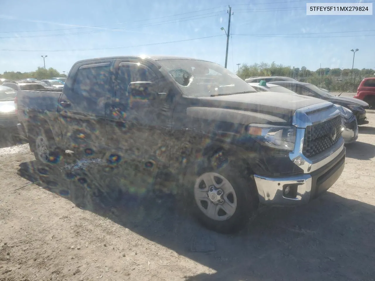 2021 Toyota Tundra Crewmax Sr5 VIN: 5TFEY5F11MX279824 Lot: 74071184