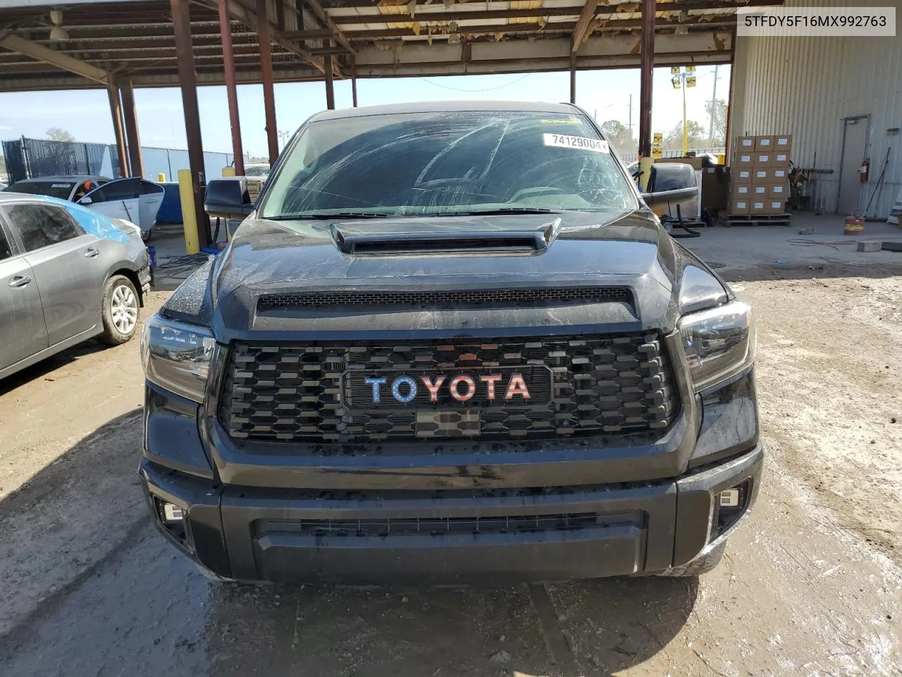 2021 Toyota Tundra Crewmax Sr5 VIN: 5TFDY5F16MX992763 Lot: 74129004