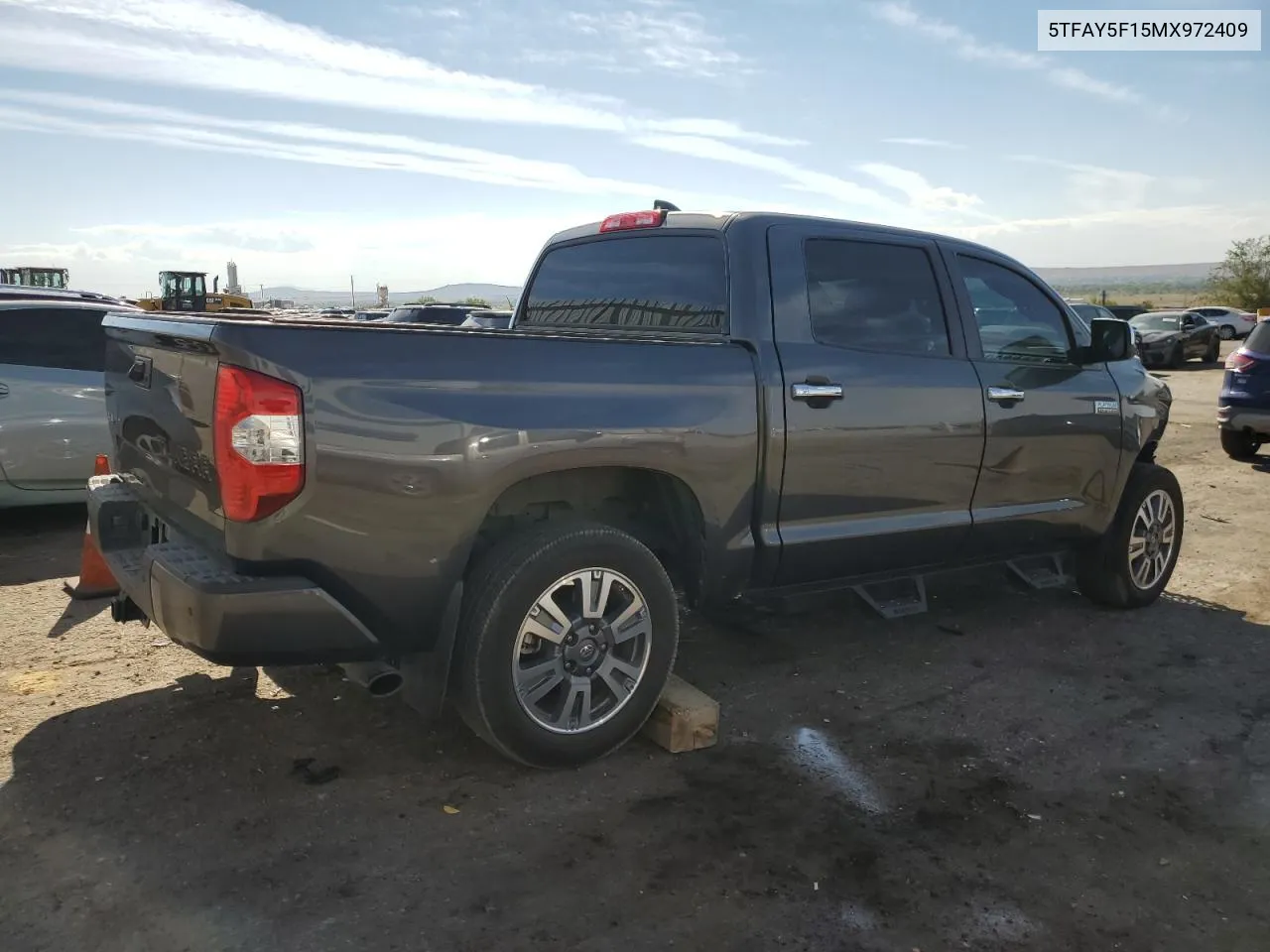 2021 Toyota Tundra Crewmax 1794 VIN: 5TFAY5F15MX972409 Lot: 74710164