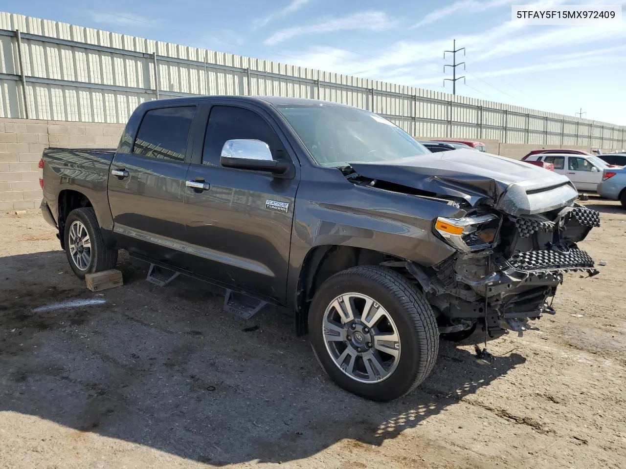 2021 Toyota Tundra Crewmax 1794 VIN: 5TFAY5F15MX972409 Lot: 74710164